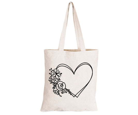 Flower Heart - Eco-Cotton Natural Fibre Bag - BuyAbility South Africa
