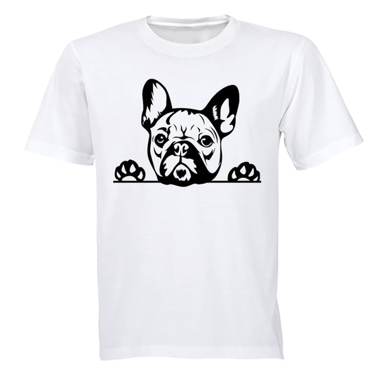 Peeking French Bulldog - Kids T-Shirt - BuyAbility South Africa