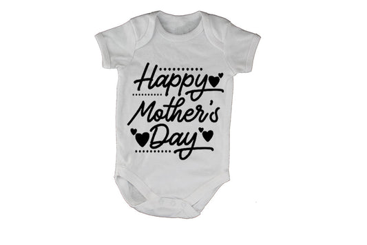 Happy Mothers Day - Dots and Hearts - Baby Grow - BuyAbility South Africa