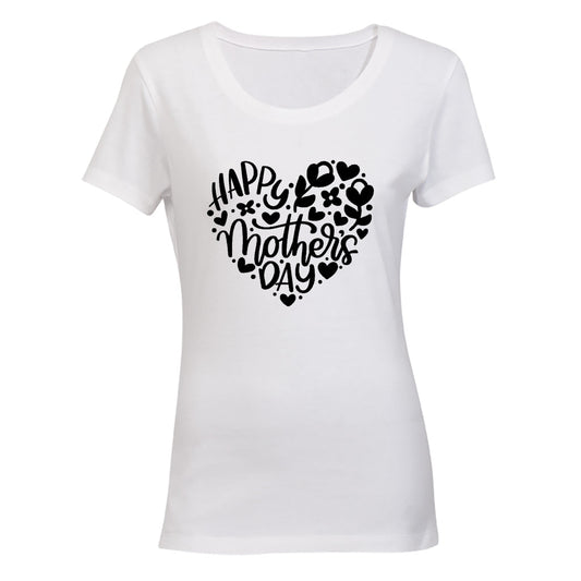 Happy Mother s Day - Heart - Ladies - T-Shirt - BuyAbility South Africa