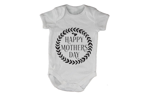 Happy Mothers Day - Wreath - Baby Grow - BuyAbility South Africa
