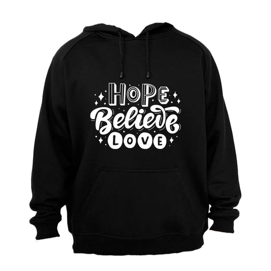 Hope. Believe. Love - Hoodie - BuyAbility South Africa