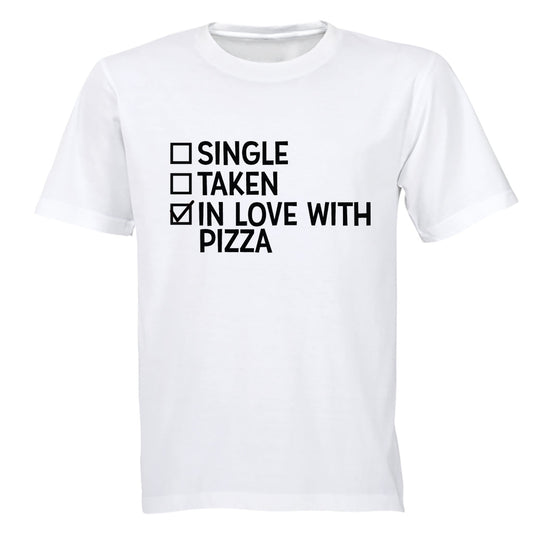 In Love With PIZZA - Valentine - Adults - T-Shirt - BuyAbility South Africa