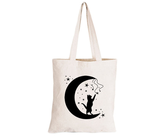 Kitten On The Moon - Eco-Cotton Natural Fibre Bag - BuyAbility South Africa