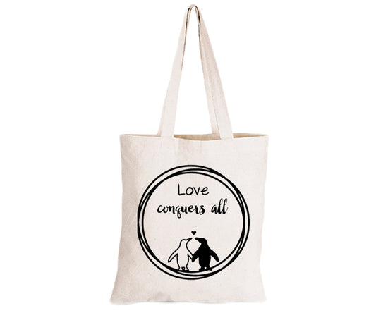 Love Conquers All - Valentine - Eco-Cotton Natural Fibre Bag - BuyAbility South Africa