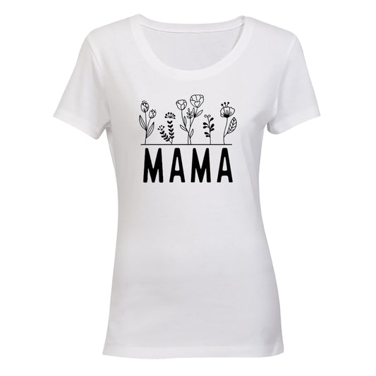 Mama - Flowers - Ladies - T-Shirt - BuyAbility South Africa