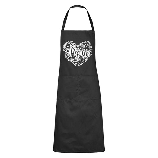 Mom - Floral Heart - Apron