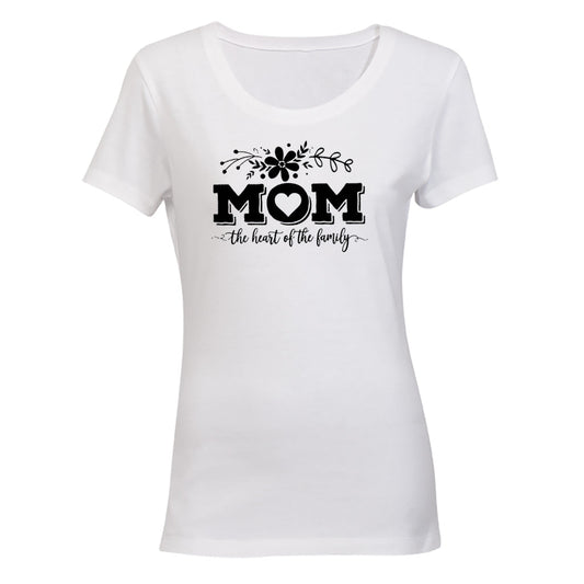 Mom - Heart of the Family - Ladies - T-Shirt - BuyAbility South Africa