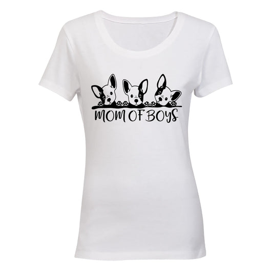 Mom of Boys - Dogs - Ladies - T-Shirt - BuyAbility South Africa