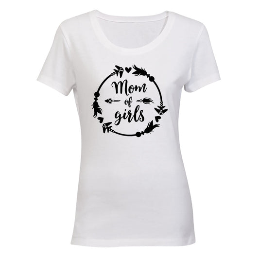Mom of Girls - Circular - Ladies - T-Shirt - BuyAbility South Africa