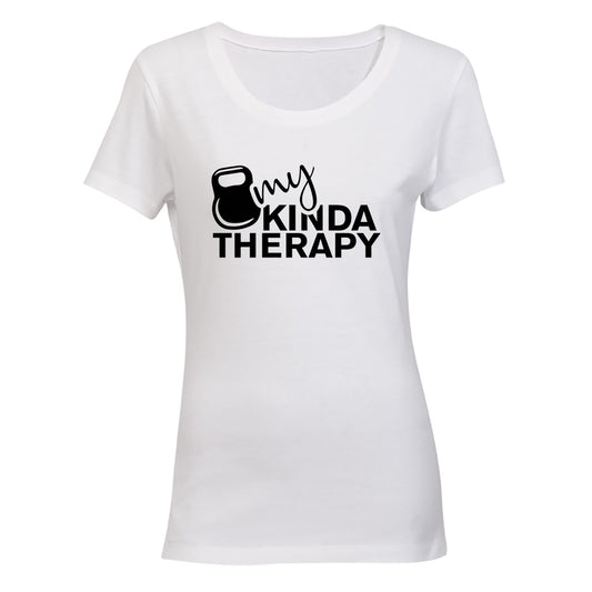 My Kinda Therapy - Kettlebell - Ladies - T-Shirt - BuyAbility South Africa