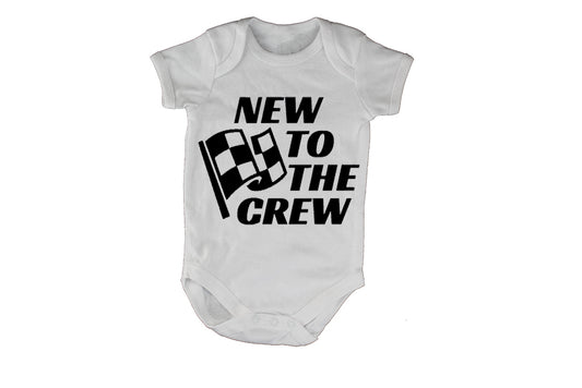 New to the Crew, Race Flag - Baby Grow - BuyAbility South Africa