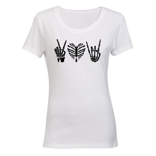 Peace. Love. Rock - Ladies - T-Shirt - BuyAbility South Africa