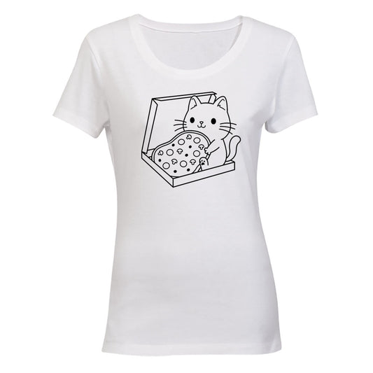 Pizza Cat - Ladies - T-Shirt - BuyAbility South Africa