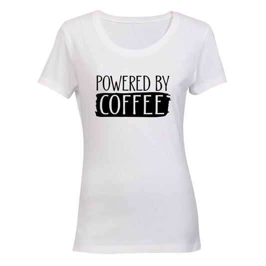 Powered By COFFEE - Ladies - T-Shirt - BuyAbility South Africa