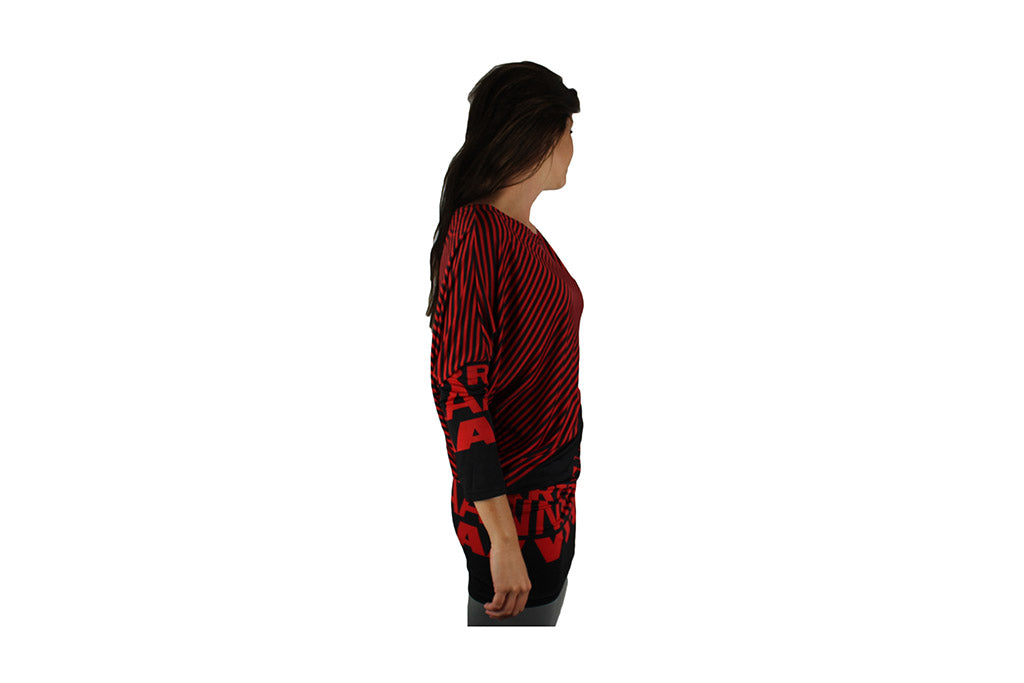 Red and Black Long Sleeve Referee Top - BuyAbility