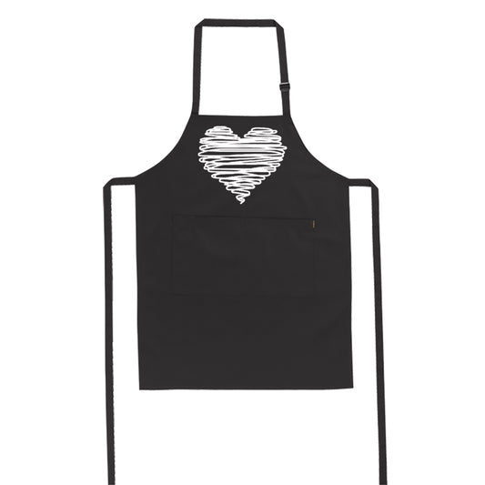 Scribble Heart - Valentine - Apron - BuyAbility South Africa