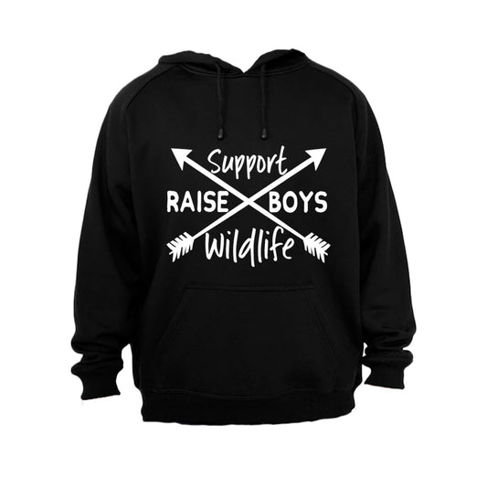 Support Wildlife - Raise Boys - Arrows - Hoodie - BuyAbility South Africa