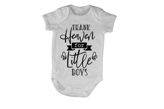 Thank Heaven for Little Boys - Baby Grow - BuyAbility South Africa
