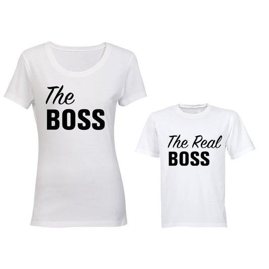 The Boss & The REAL Boss - Family Tees - Mom | Young Child - BuyAbility South Africa