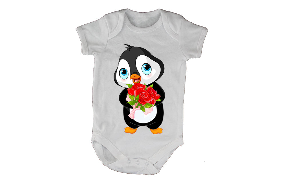 Valentine Penguin Baby Grow – BuyAbility - Main Image