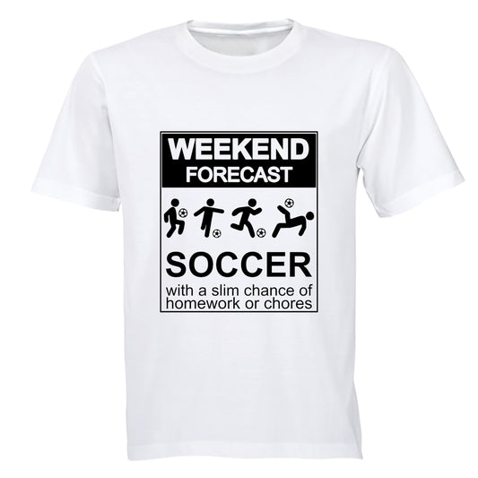 Weekend Forecast - SOCCER - Kids T-Shirt - BuyAbility South Africa
