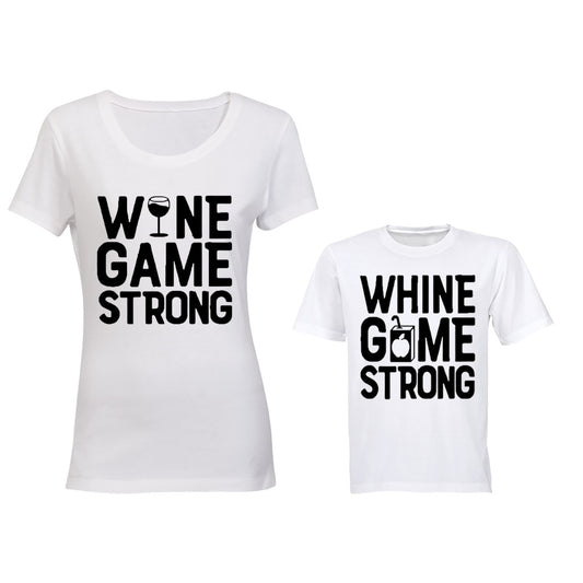 Wine Game VS Whine Game - Family Tees - Mom | Young Child - BuyAbility South Africa