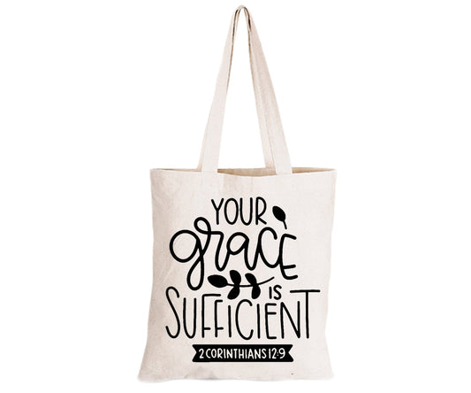 Your Grace Is Sufficient - Eco-Cotton Natural Fibre Bag - BuyAbility South Africa