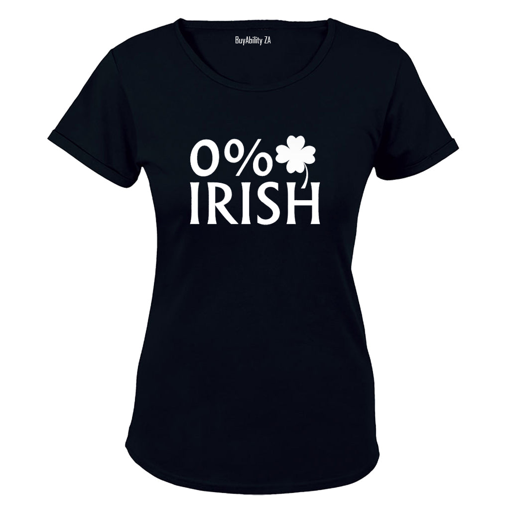 0% Irish - Ladies - T-Shirt - BuyAbility