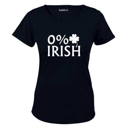 0% Irish - Ladies - T-Shirt - BuyAbility