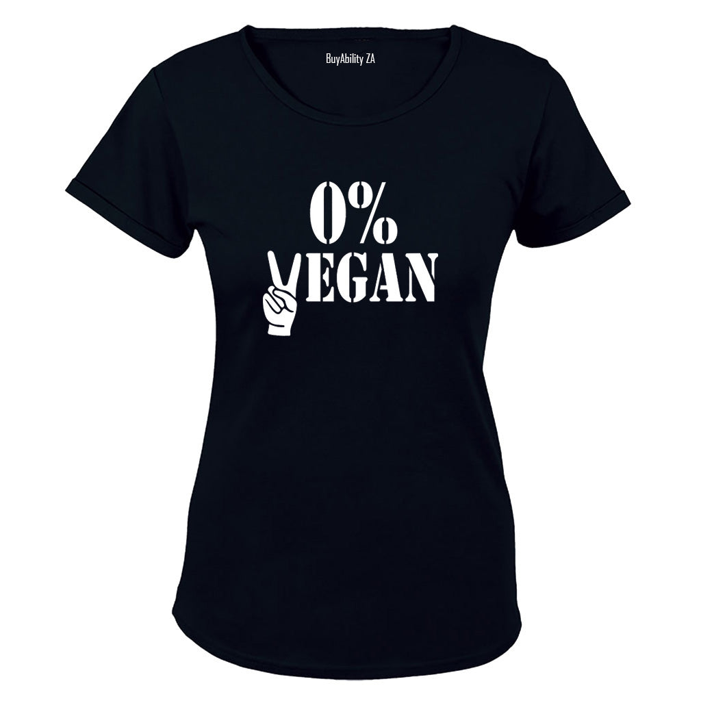 0% Vegan - Ladies - T-Shirt - BuyAbility