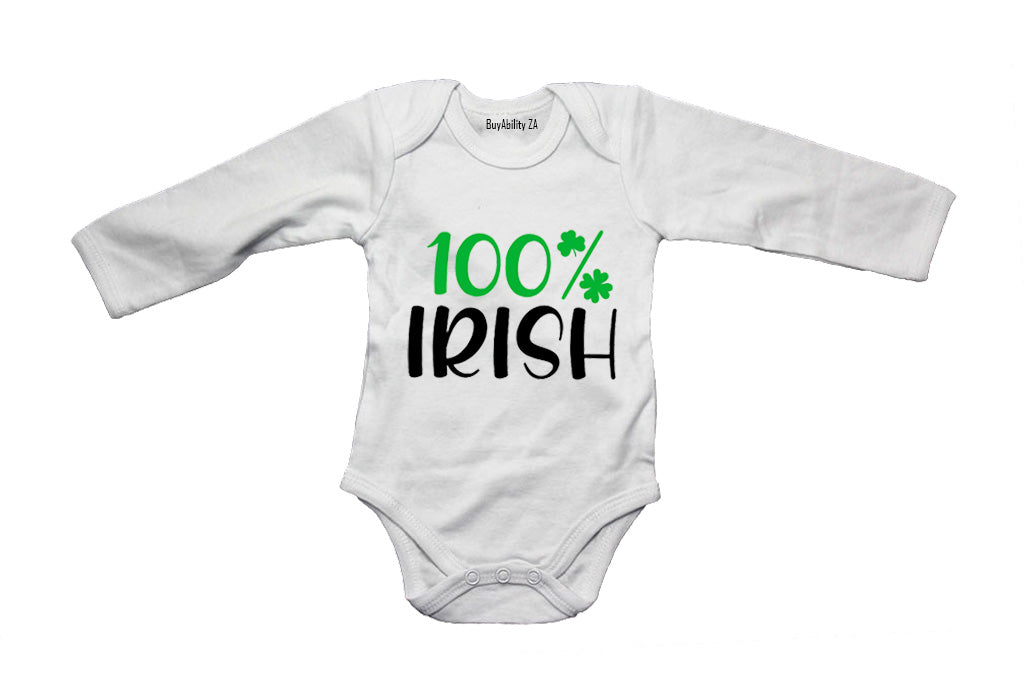 100% Irish - St. Patricks - Baby Grow