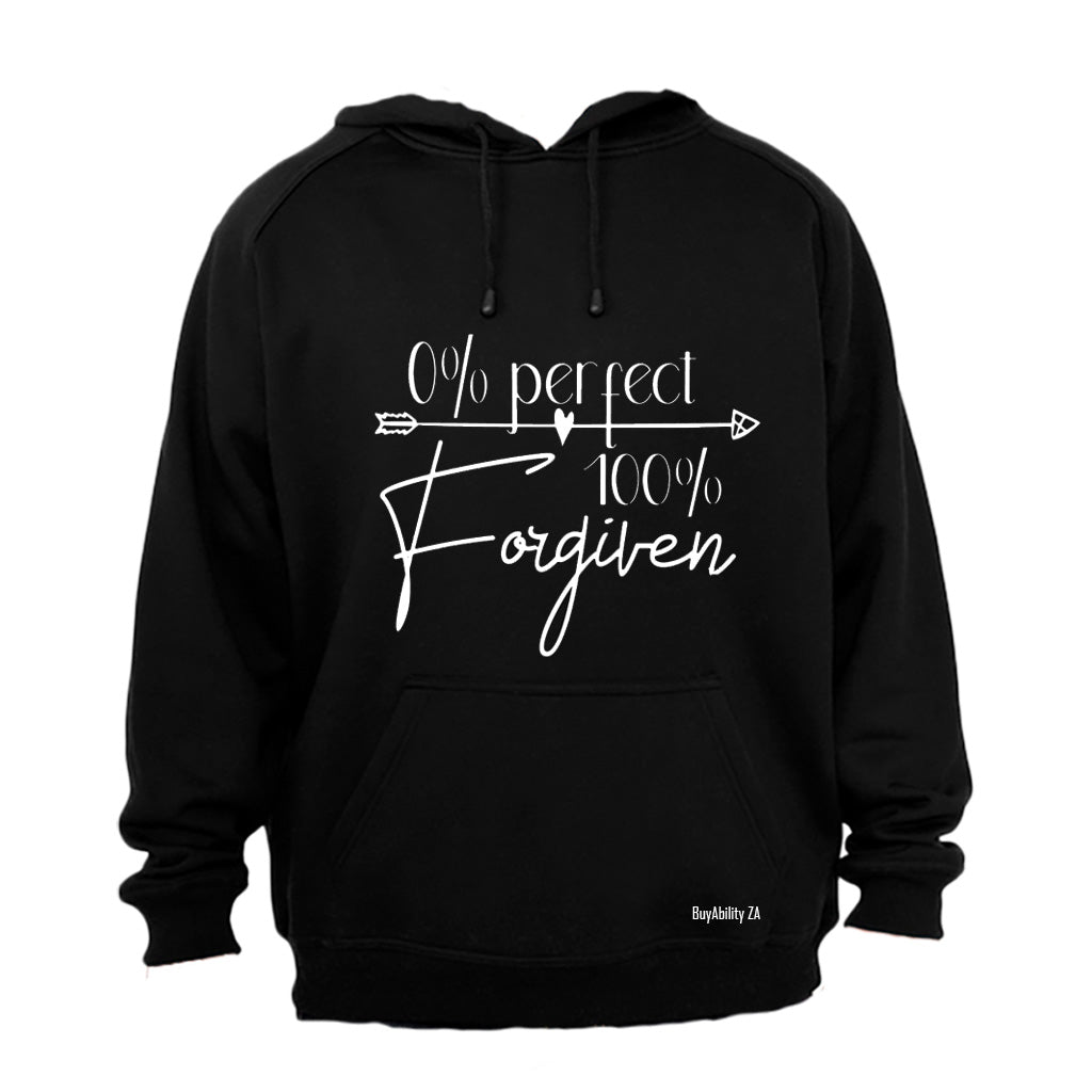 0% Perfect - 100% Forgiven - Hoodie - BuyAbility