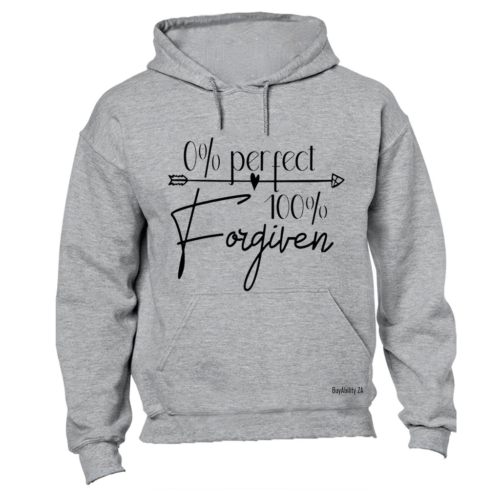 0% Perfect - 100% Forgiven - Hoodie - BuyAbility