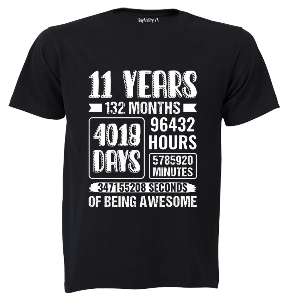 11 Years of Being Awesome - Kids T-Shirt
