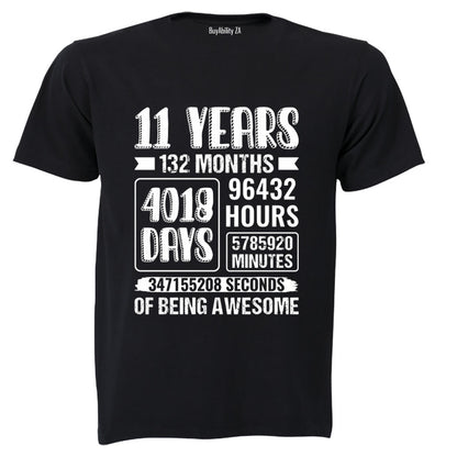 11 Years of Being Awesome - Kids T-Shirt