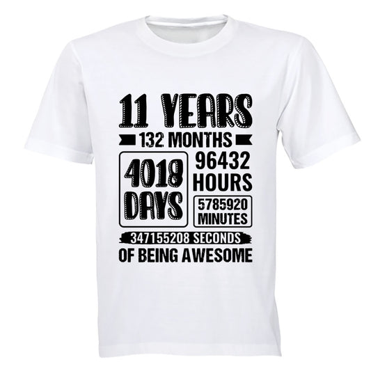 11 Years of Being Awesome - Kids T-Shirt - BuyAbility South Africa