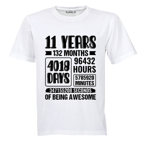 11 Years of Being Awesome - Kids T-Shirt
