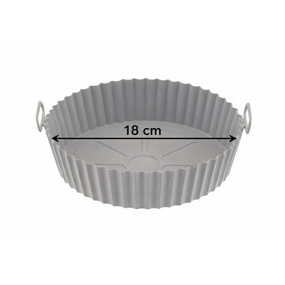 18cm Silicone Air Fryer Basket - BuyAbility