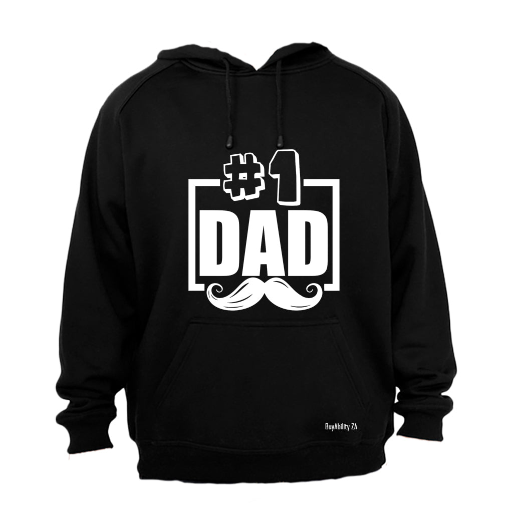 #1 Dad - Mustache - Hoodie