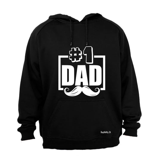 #1 Dad - Mustache - Hoodie