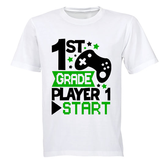 1st Grade - Player 1 Start - Kids T-Shirt - BuyAbility South Africa
