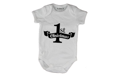 1St Christmas - Banner - Baby Grow