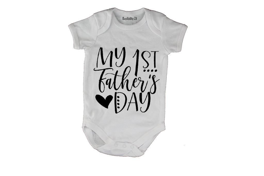 1st Father's Day - DOTS - Baby Grow