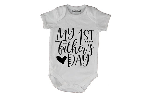 1st Father's Day - DOTS - Baby Grow