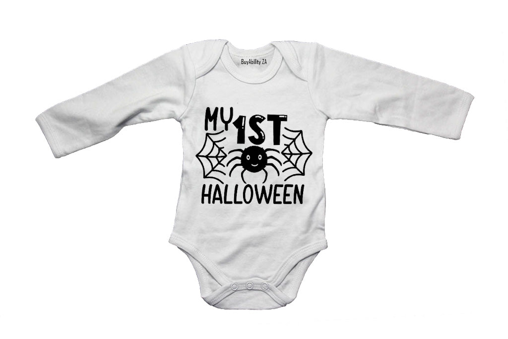 1st Halloween - Spider - Baby Grow