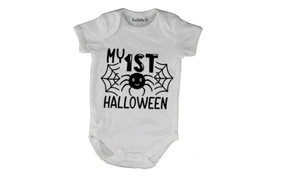 1st Halloween - Spider - Baby Grow