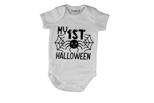 1st Halloween - Spider - Baby Grow
