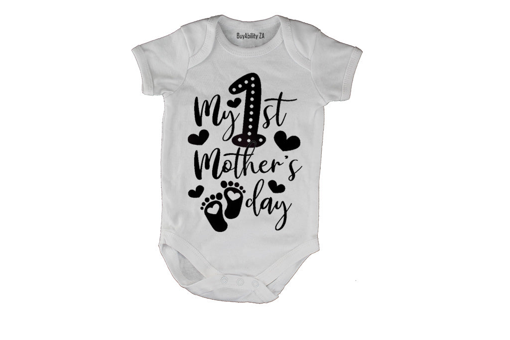 1st Mothers Day - Little Feet - Baby Grow