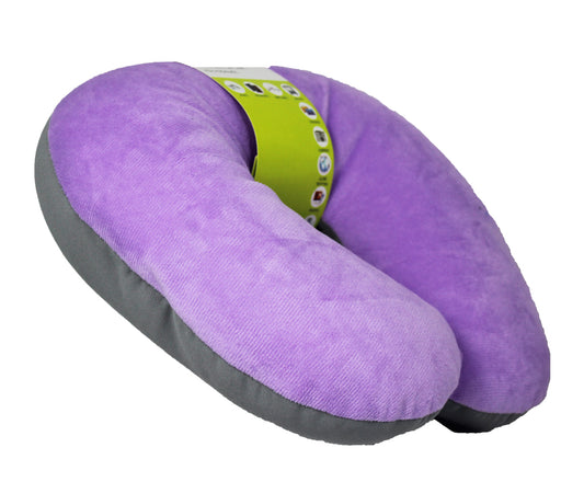 Two Tone - Purple with Grey - Adult's Travel Neck Pillow